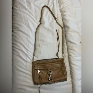 Rebecca Minkoff Brown Leather Chain Strap Crossbody